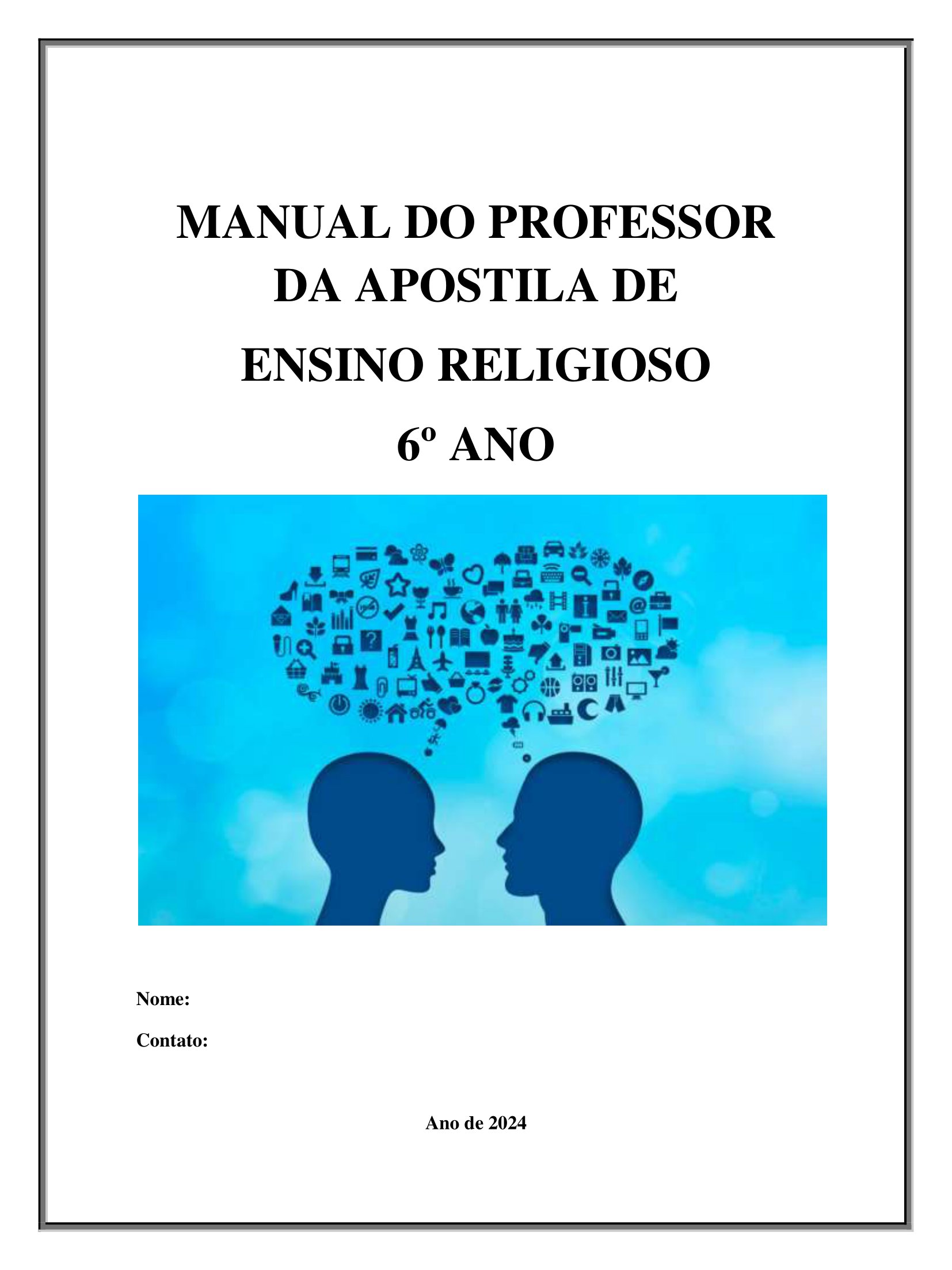 Manual do professor dos Estudos de Ensino Religioso para o 8 ano