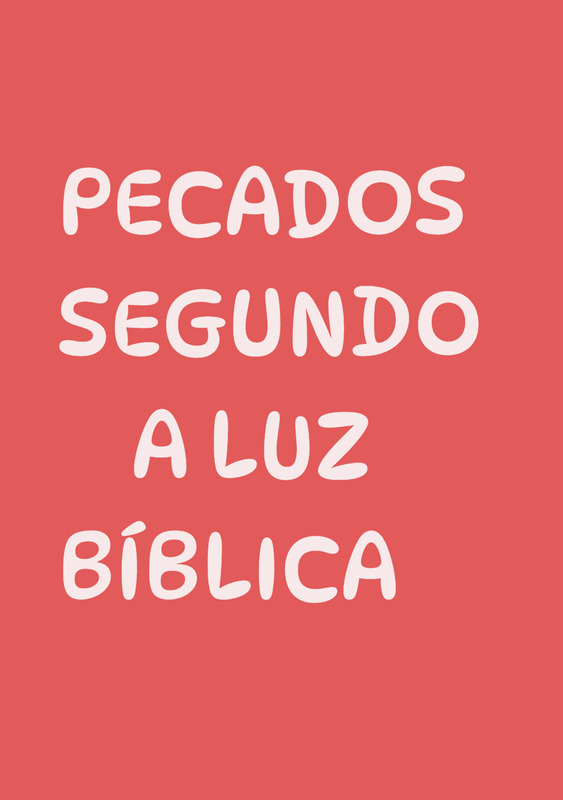 PECADOS SEGUNDO A LUZ BBLICA 