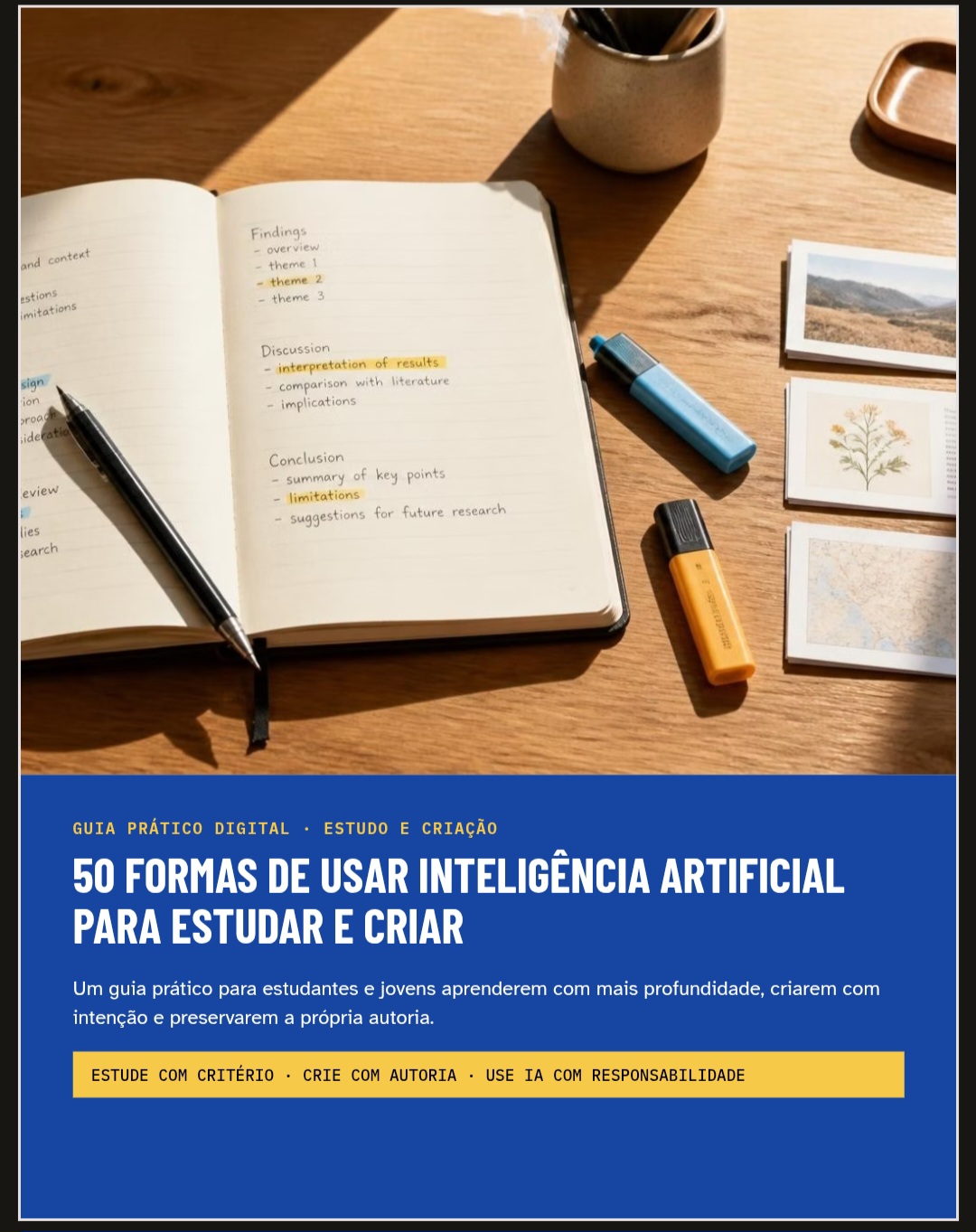 50 ideias de IA para estudo